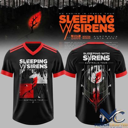 Sleeping With Sirens Australia Tour Football Jersey