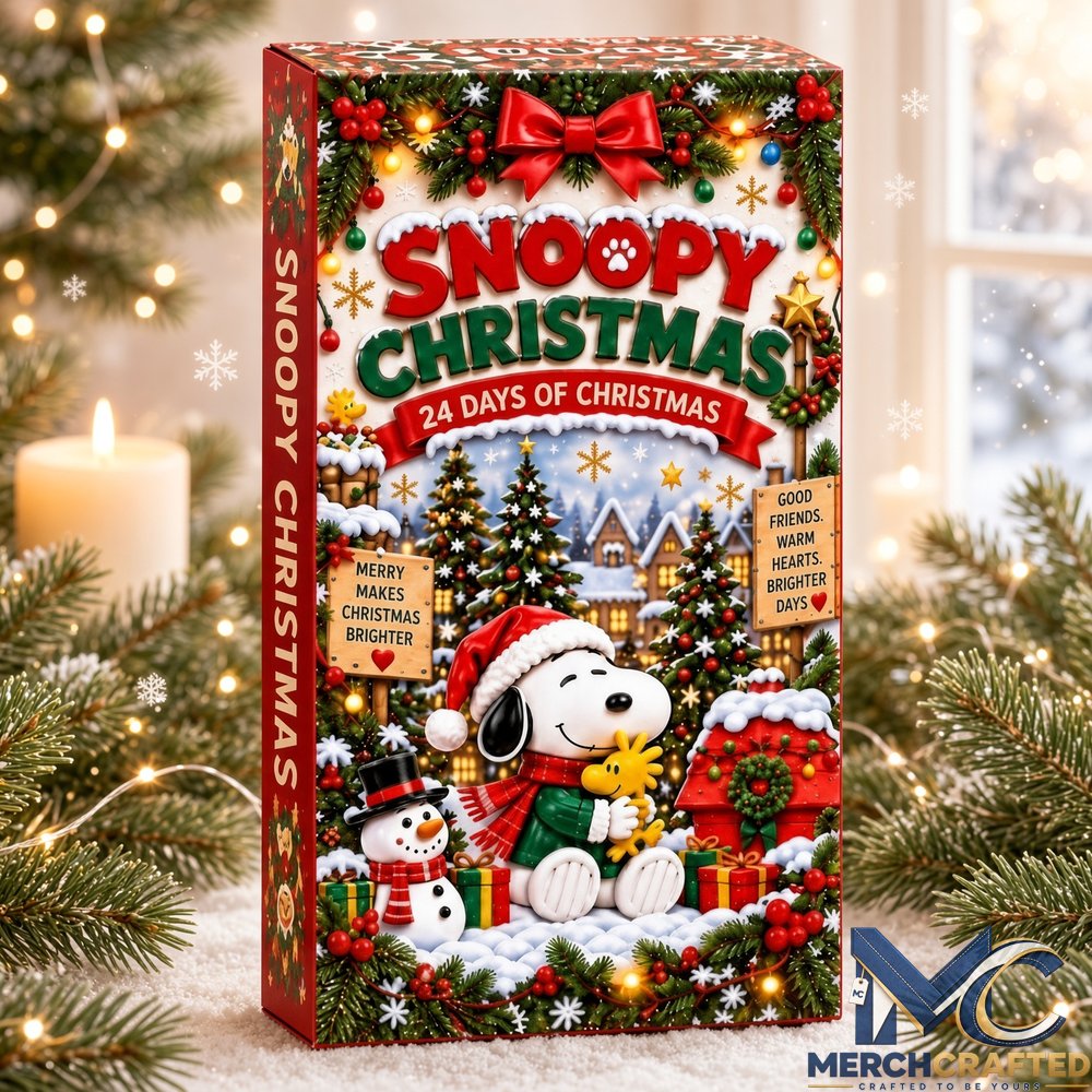 Snoopy Christmas 2026 Advent Calendar 24 Days Ornament Charm Gift Set