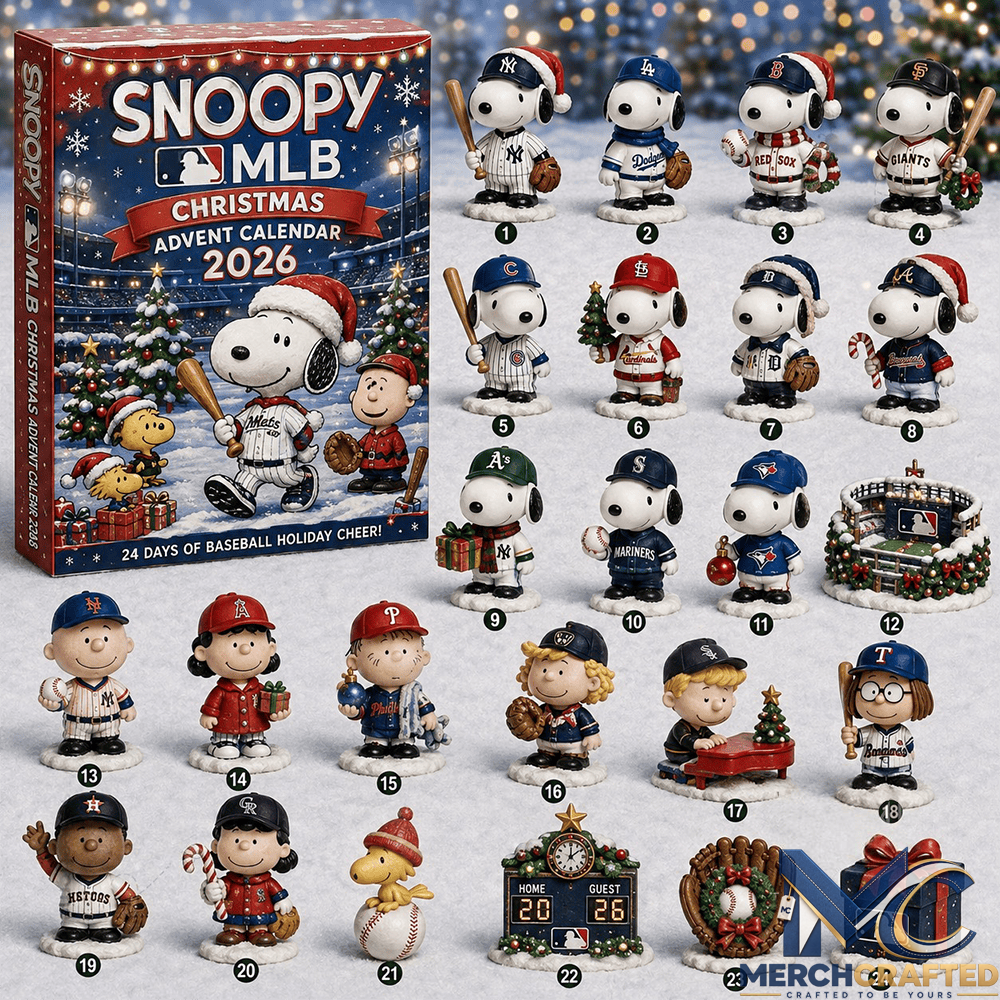 Snoopy Peanuts 75th Anniversary Christmas Advent Calendar 2026