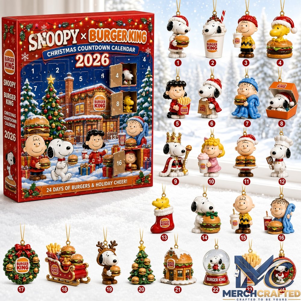 Snoopy x Burger King Christmas Advent Calendar 2026 Xmas Decor Ideas  24 Days of Burgers & Holiday Cheer