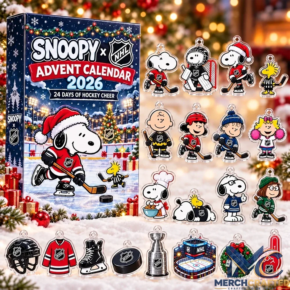Snoopy x Hockey 2026 Advent Calendar - 24 Days of Hockey Cheer