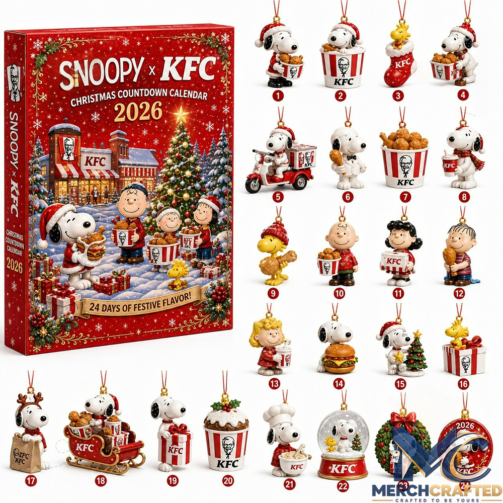 Snoopy x KFC Christmas Advent Calendar 2026 – 24 Days of Festive Flavor Ornaments