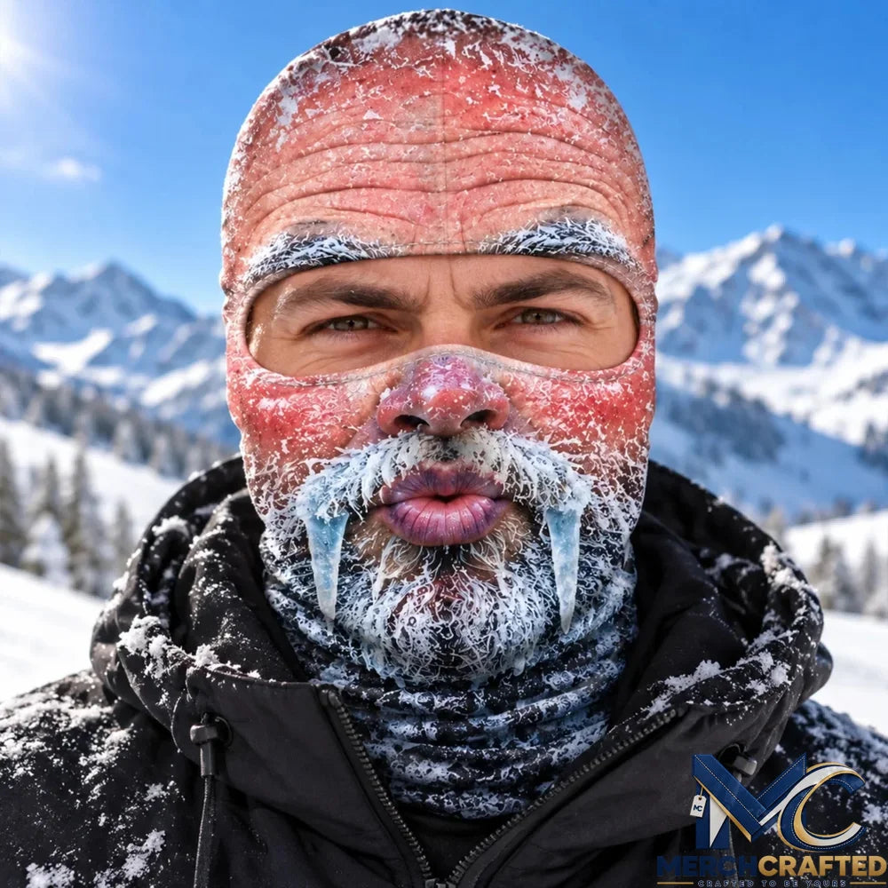 Snow Is My Happy Place Personalized Funny Ski Mask