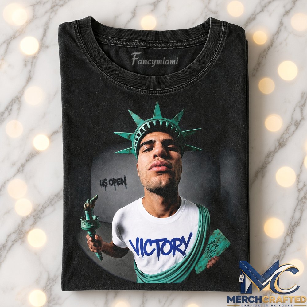Spain x Carlos Alcaraz Statue of Liberty Victory T-Shirt