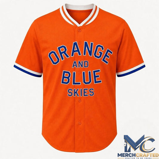 Spike Lee Knicks Game Orange And Blue Skies Jersey