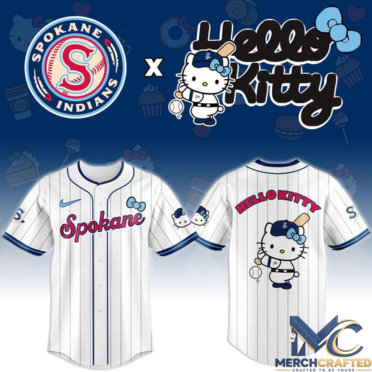 Spokane Indians x Hello Kitty Night Baseball Jersey