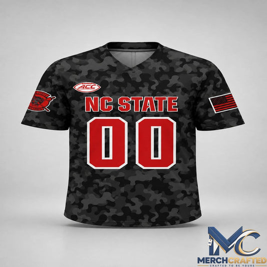 State Football Wolfpack Warriors 2026 Military Appreciation Football Jersey