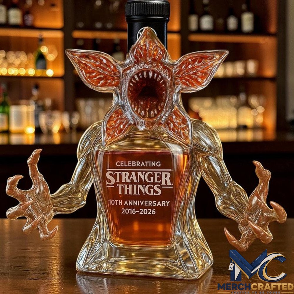 Stranger Things 10th Anniversary 2026 Whiskey Decanter