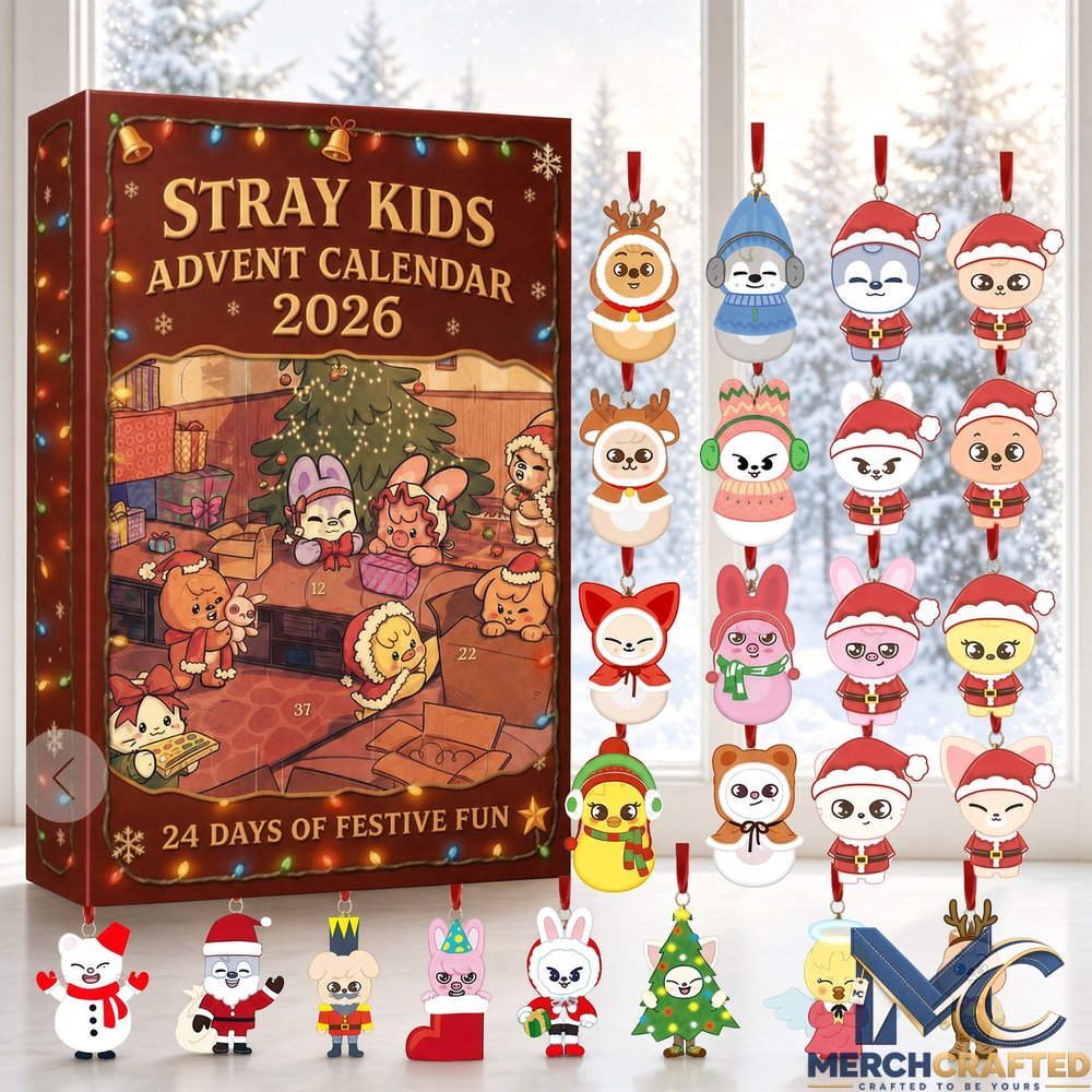 Stray Kids Christmas - 24 Days Blind Box Acrylic Gifts Advent Calendar 2026  24 Days of Festive Fun