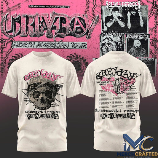 SuicideboyS Grey Day Tour 2026 Official Limited Edition Shirt