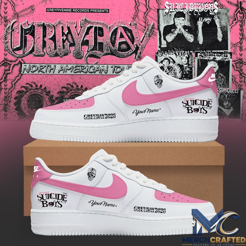 Suicideboys Grey Day Tour 2026 Custom Air Force 1 Sneakers