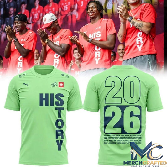 Switzerland National Team “HISTORY 2026” Limited Edition T-Shirt