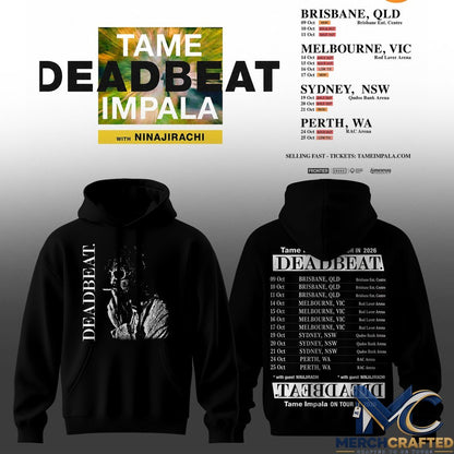Tame Impala Deadbeat Tour AUS 2026 Special Hoodie