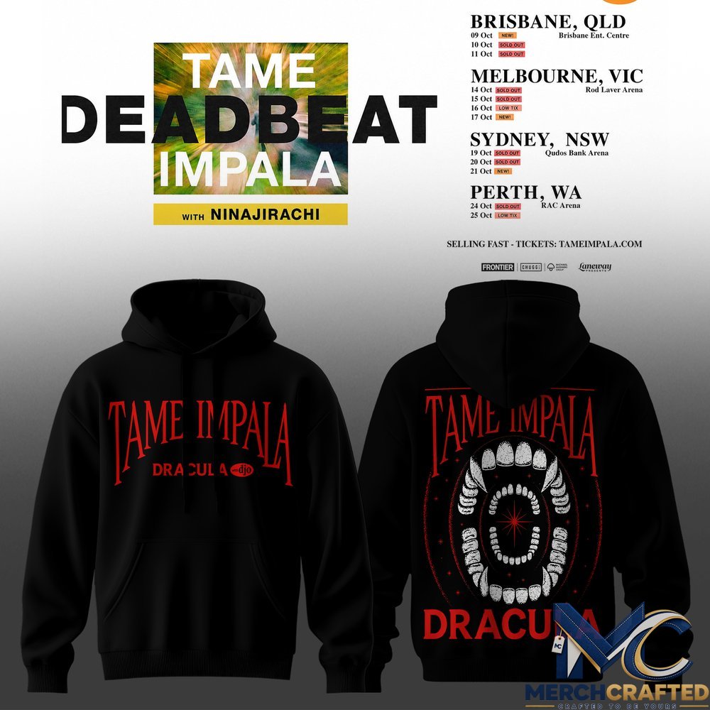 Tame Impala Deadbeat Tour AUS 2026 Special Hoodie