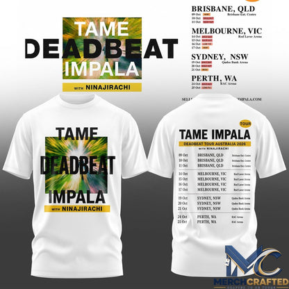 Tame Impala Deadbeat Tour Australia 2026 T-Shirt