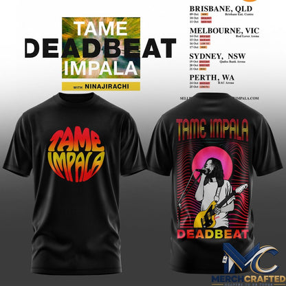 Tame Impala Deadbeat Tour Australia 2026 T-Shirt