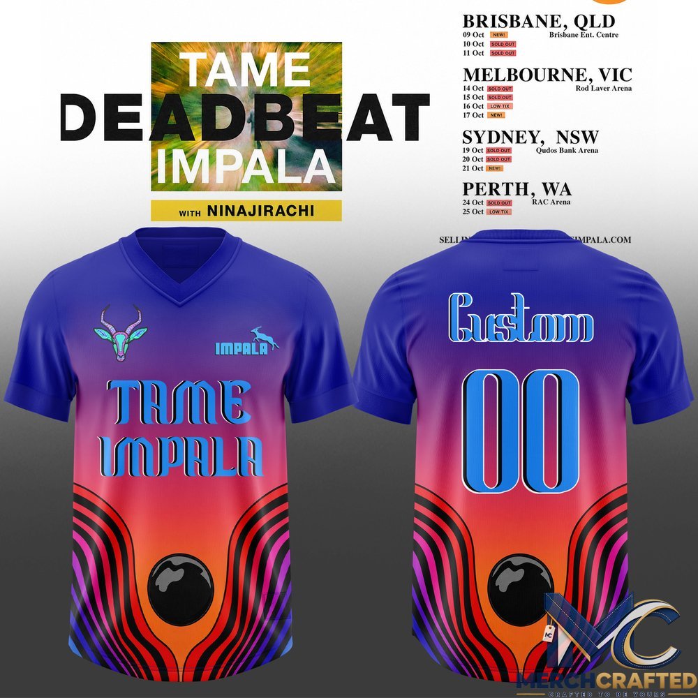 Tame Impala Deadbeat Tour Custom Jersey