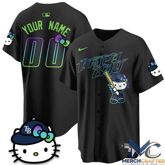 Tampa Bay Rays x Hello Kitty City Connect Vapor Custom Baseball Jersey