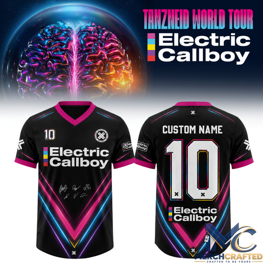 Tanzneid World Tour 2026 Electric Callboy Premium Customized Football Jersey