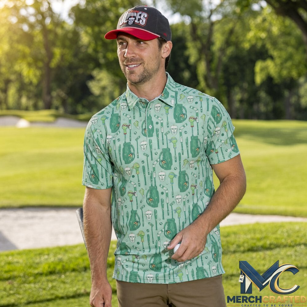 Teenage Mutant Ninja Turtles Jones Sporting Goods Graphic Polo Shirt  Golf Print for Cartoon Fans