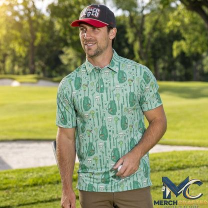 Teenage Mutant Ninja Turtles Jones Sporting Goods Graphic Polo Shirt  Golf Print for Cartoon Fans