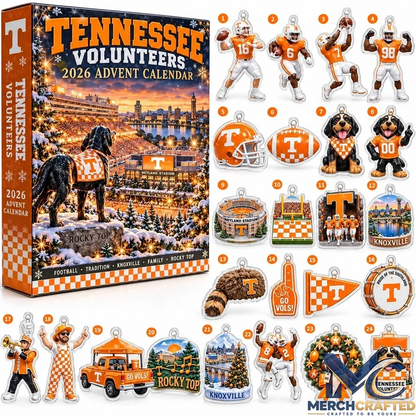 Tennessee Volunteers 2026 Advent Calendar Football Christmas Gift