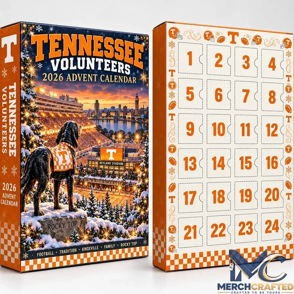 Tennessee Volunteers 2026 Advent Calendar Football Christmas Gift