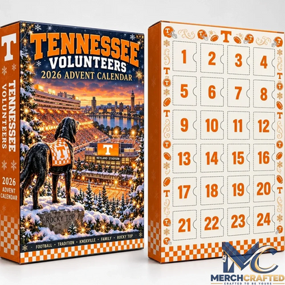 Tennessee Volunteers 2026 Advent Calendar Football Christmas Gift