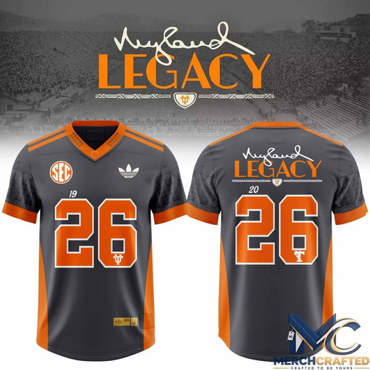 Tennessee Volunteers Neyland Legacy Adidas Smokey Grey Football Jersey