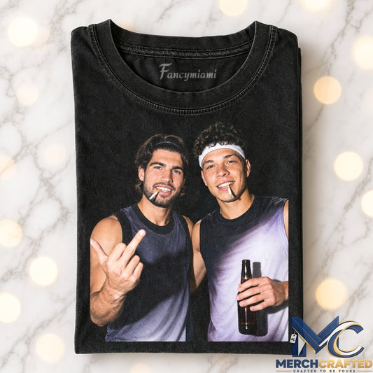 Tennis x Ben Shelton x Carlos Alcaraz Drinking Middle Finger T-Shirt