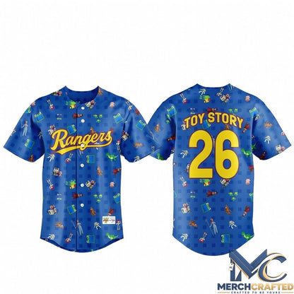 Texas Rangers x Toy Story Night 2026 Baseball Jersey