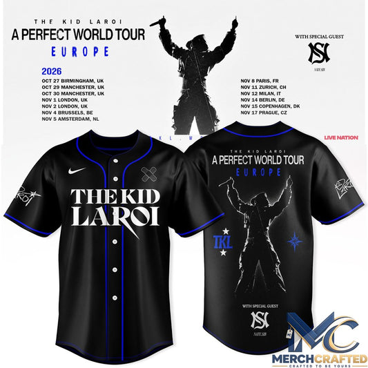 The Kid Laroi A Perfect World Tour Baseball Jersey