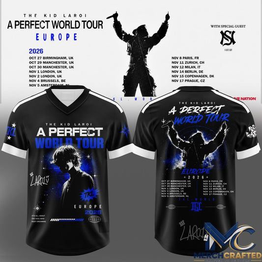 The Kid Laroi A Perfect World Tour Football Jersey