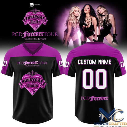 The Pussycat Dolls 2026 Tour Personalized 3D All-Over Print Football Jersey - Custom