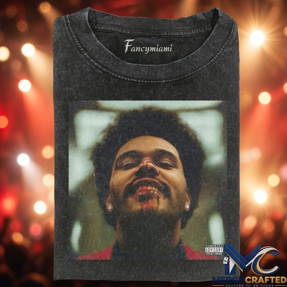 The Weeknd After Hours Smiling Portrait T-Shirt  Vintage Music Graphic Tee for The Weeknd Fans
