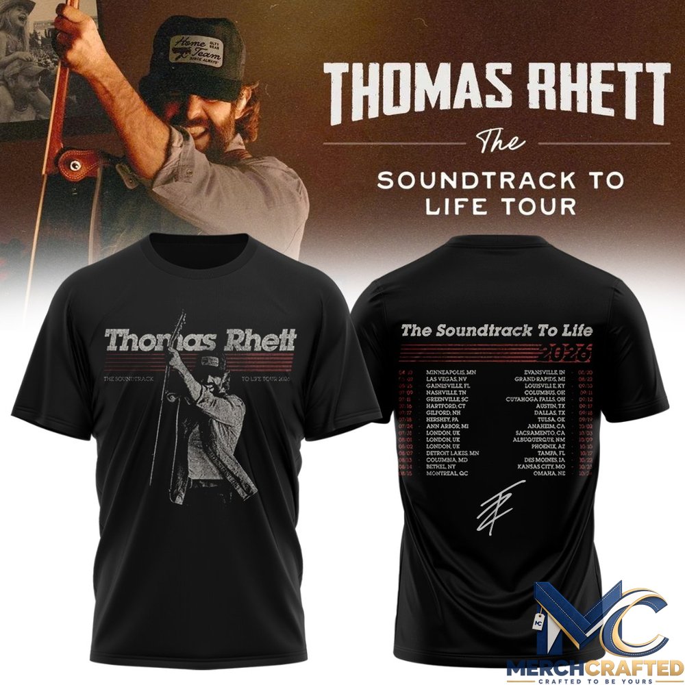 Thomas Rhett ”The Soundtrack to Life Tour” Limited Edition Signature T-Shirt