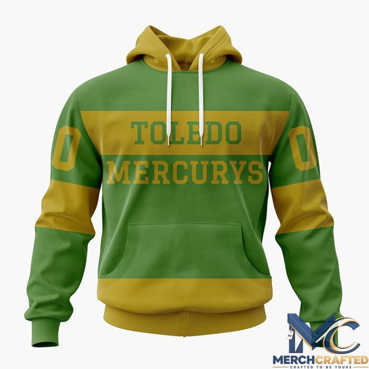 Toledo Walleye 1952 Mercurys Throwback Personalized Hoodie