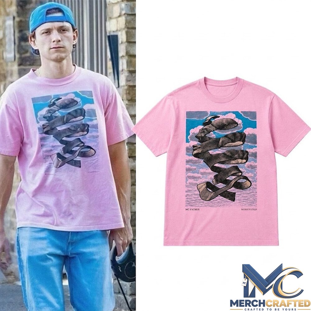 Tom Holland MC Escher Mobius Strip 2D Pink Shirt