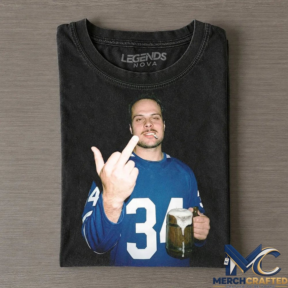 Toronto Maple Leafs Auston Matthews Drunk and Smoke Graphic T-Shirt