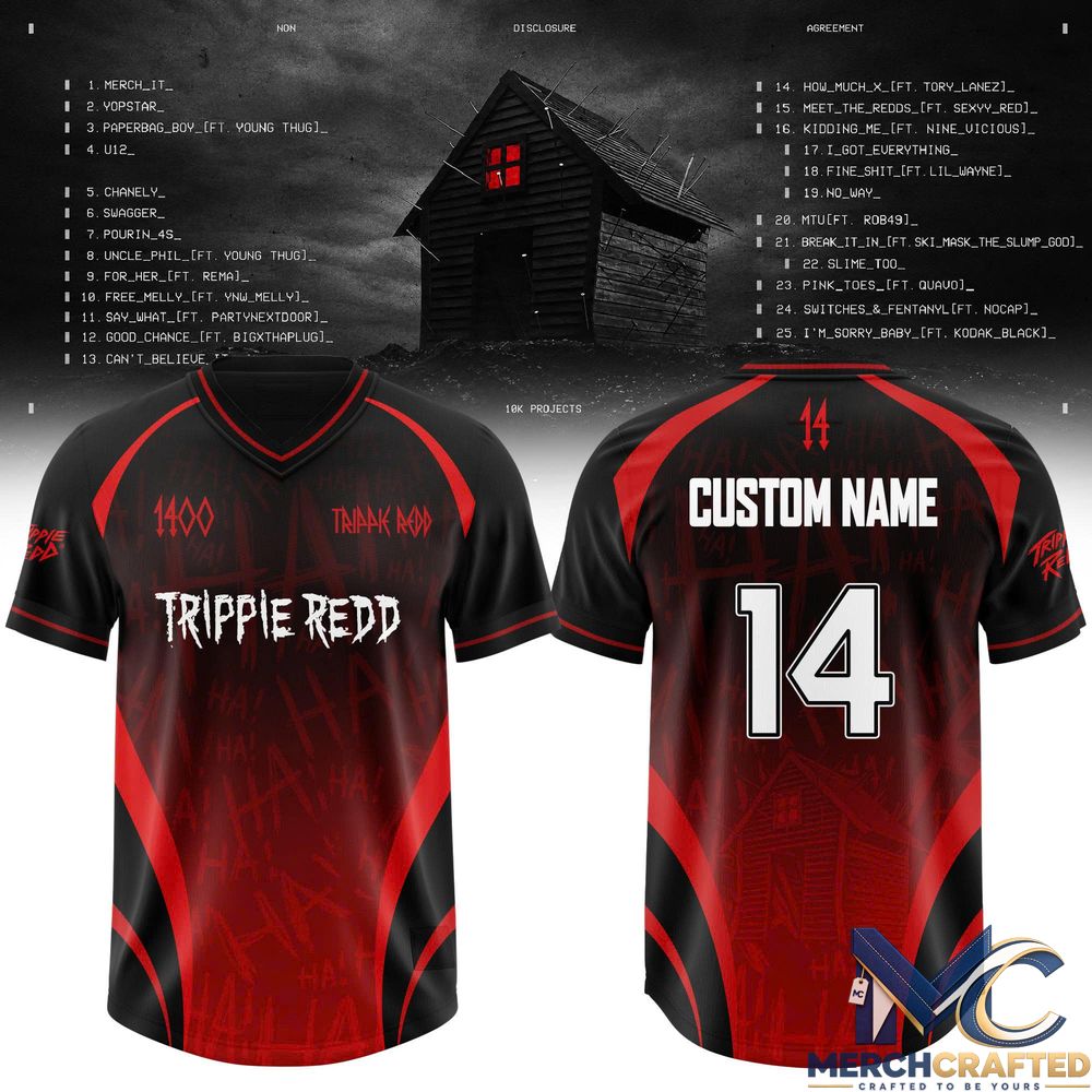 Trippie Redd Non Disclosure Agreement Custom Football Jersey