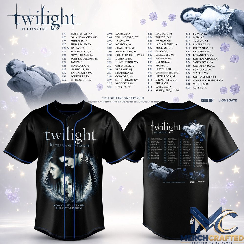 Twilight Saga Twilight In Concert Baseball Jersey