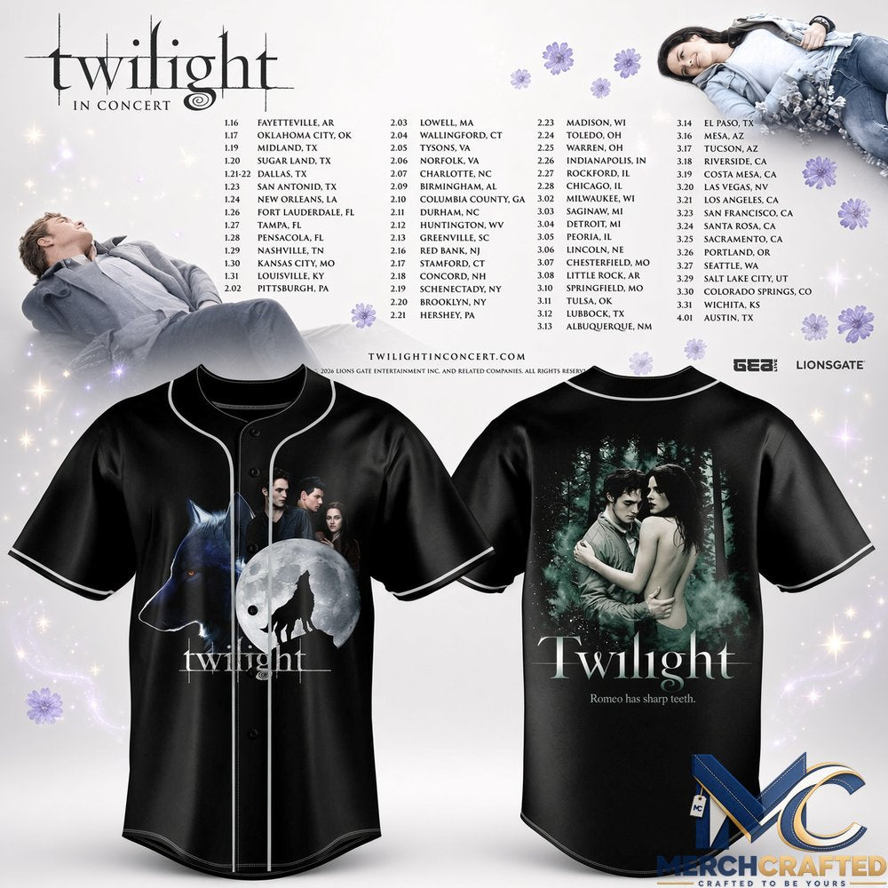 Twilight Saga Twilight In Concert Baseball Jersey