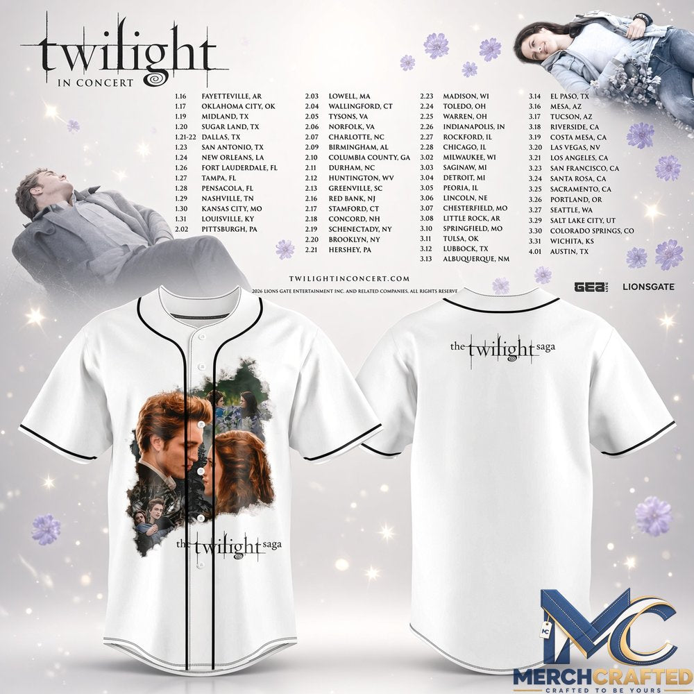 Twilight Saga Twilight In Concert Baseball Jersey