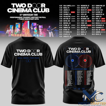 Two Door Cinema Club 15th Anniversary Tour TShirt