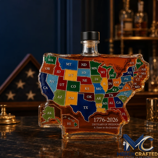 USA 50 State 250th Anniversary Whiskey Decanter