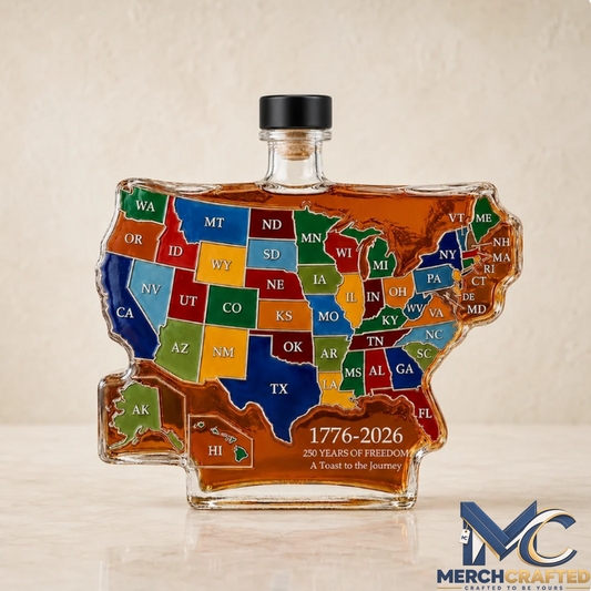 USA 50 State 250th Anniversary Whiskey Decanter