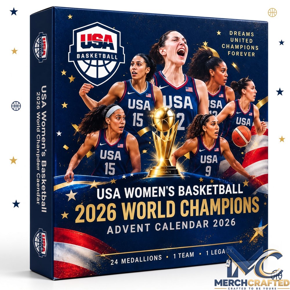 USA Womens Basketball 2026 World Champions Advent Calendar 24 Medallions Collectible Gift Set