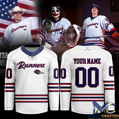 UTSA Roadrunners White Script Runners Hockey Jersey