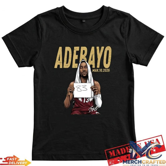 Ultimate Bam Adebayo Career High 83 Miami Basketball T-Shirt