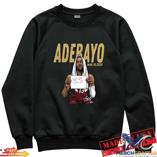 Ultimate Bam Adebayo Career High 83 Miami Basketball T-Shirt